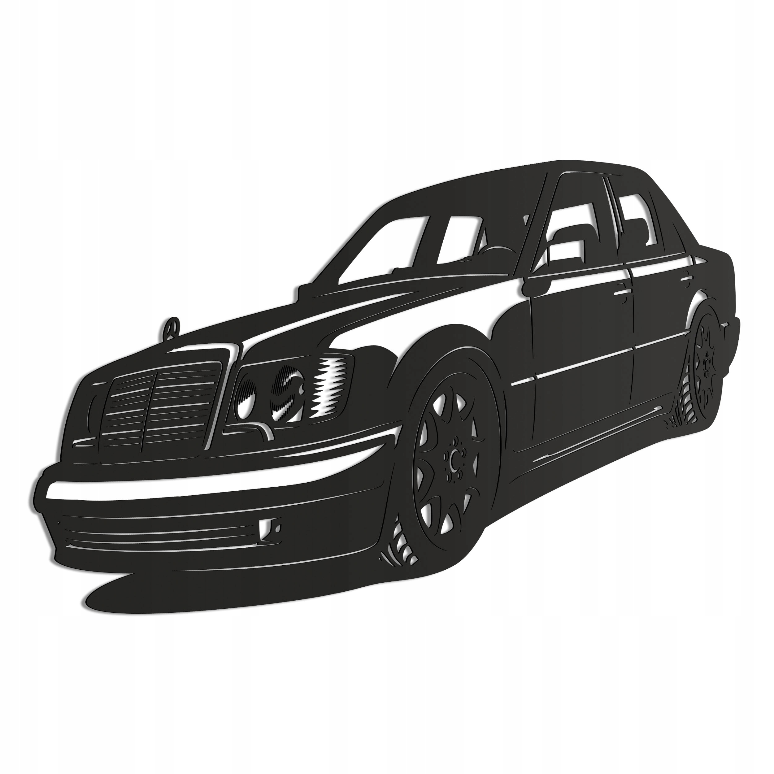 Mercedes-Benz 500 E Dřevěný 3D obraz