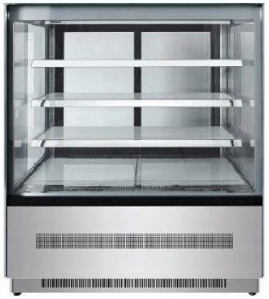 Witryna chłodnicza cukiernicza 530L 120cm drzwi przesuwne Szron WDF127Z