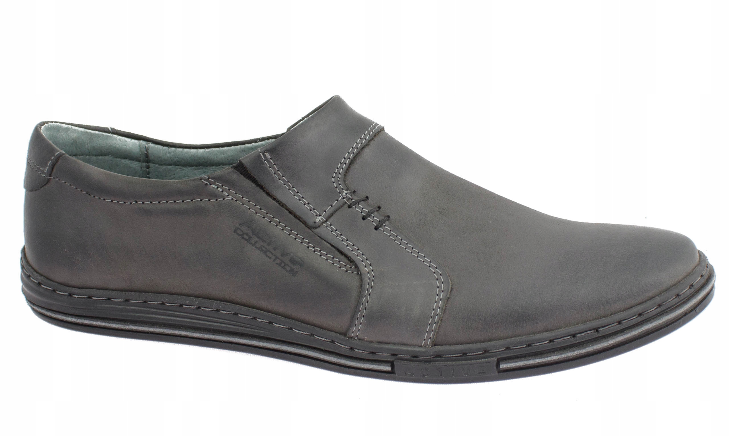 

Polbut Buty Skórzane Casual 334 Szare 40