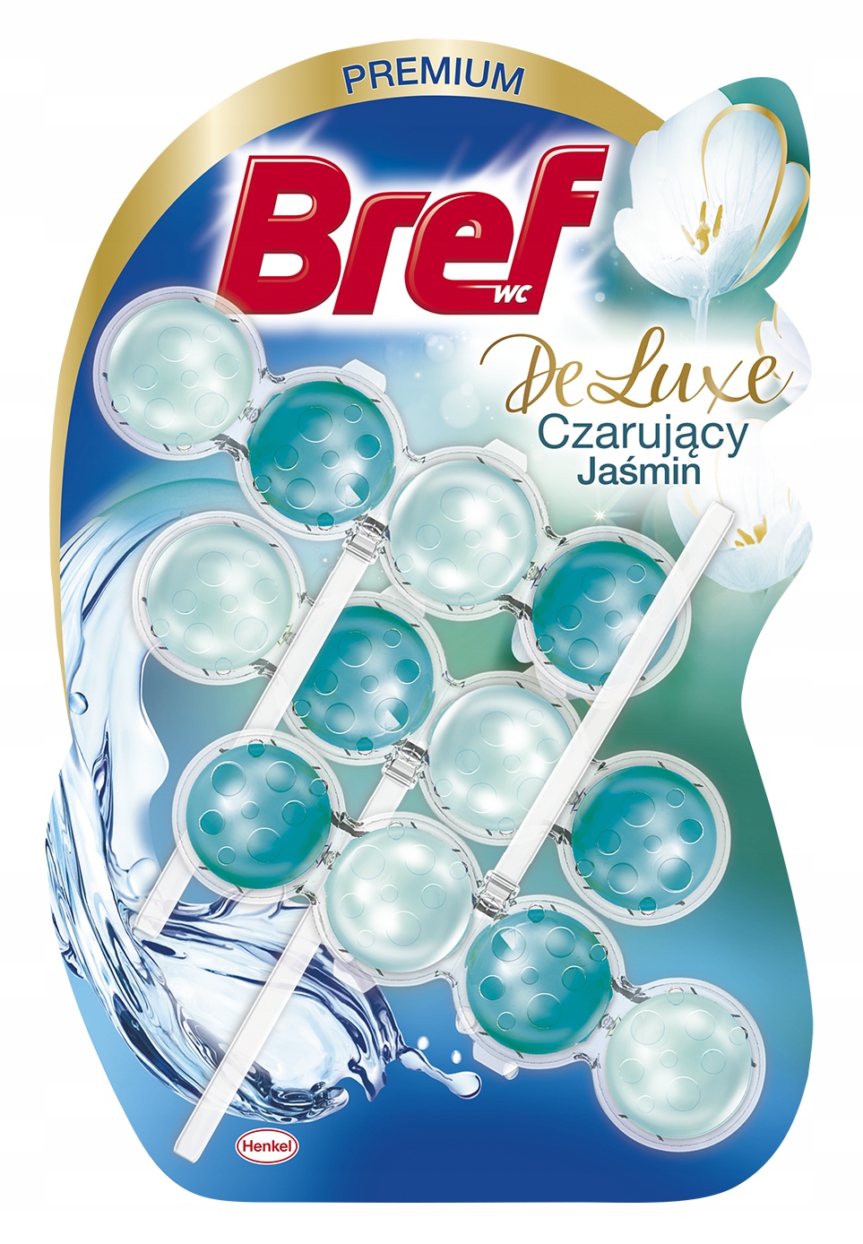 Levně 3X Bref DeLuxe Přívěsek na Wc Okouzlující jasmín 3 x 50 g