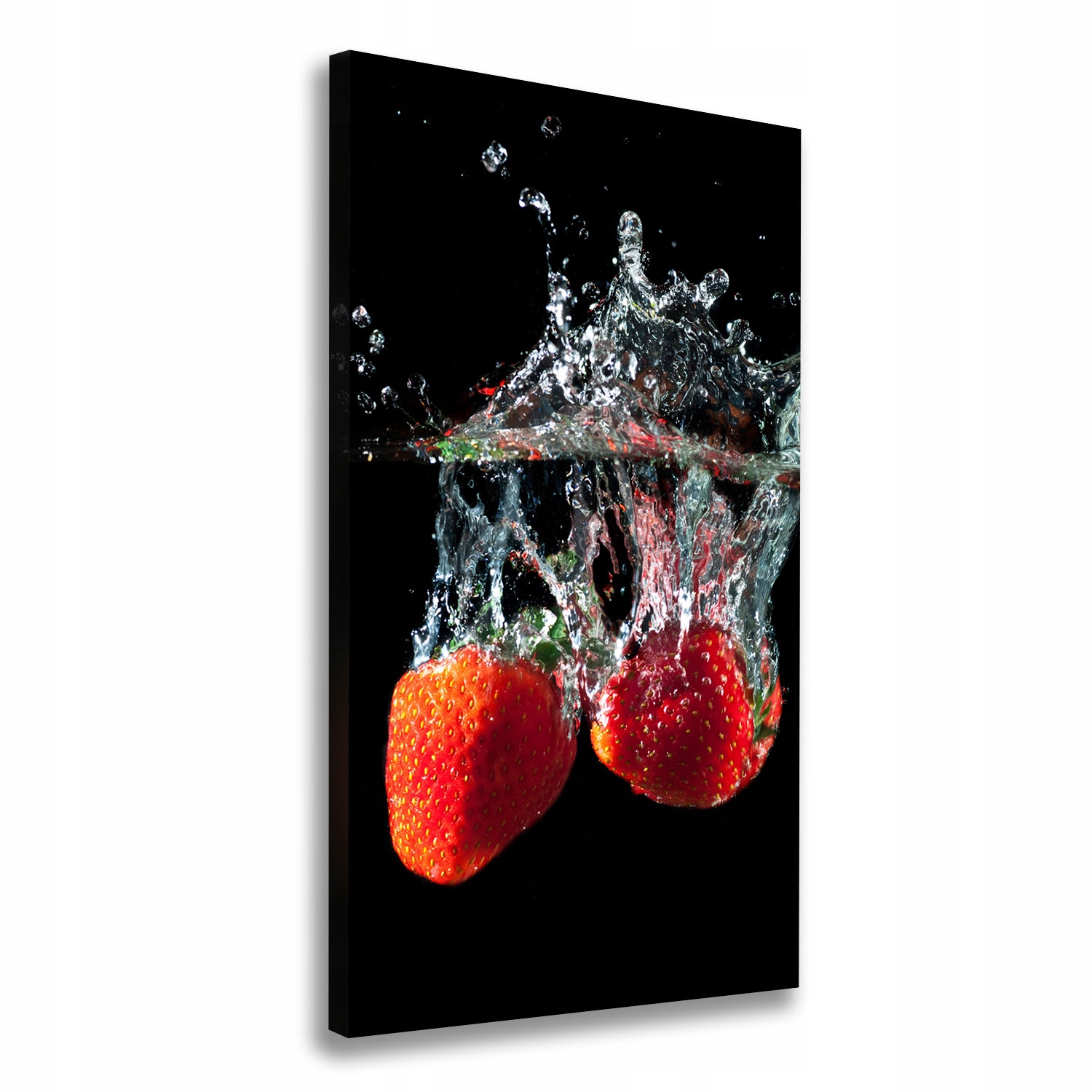 

Foto obraz na płótnie Truskawki pod wodą 60x120 cm