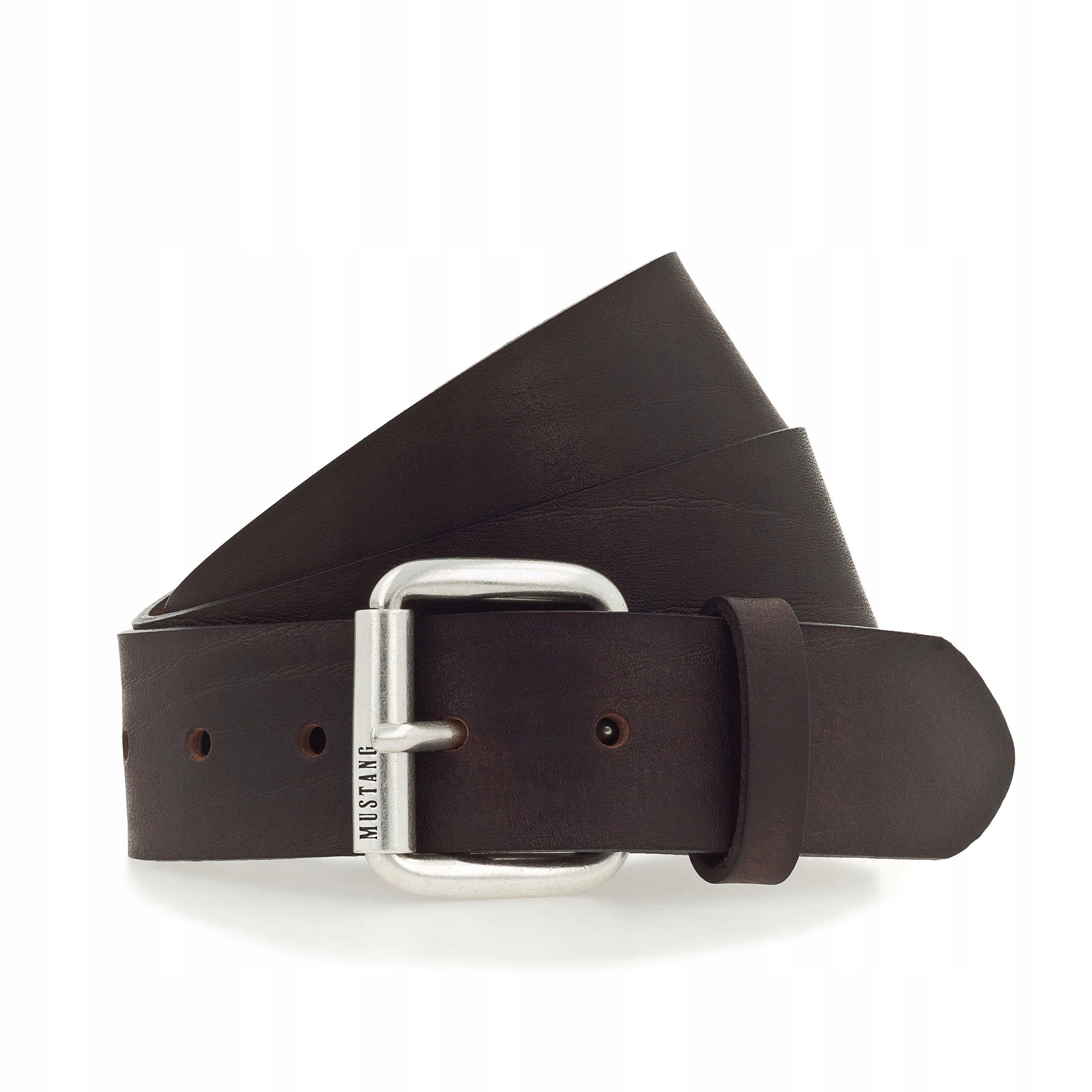 Mustang Raven 0690 pánský kožený opasek hnědý, velikost 90