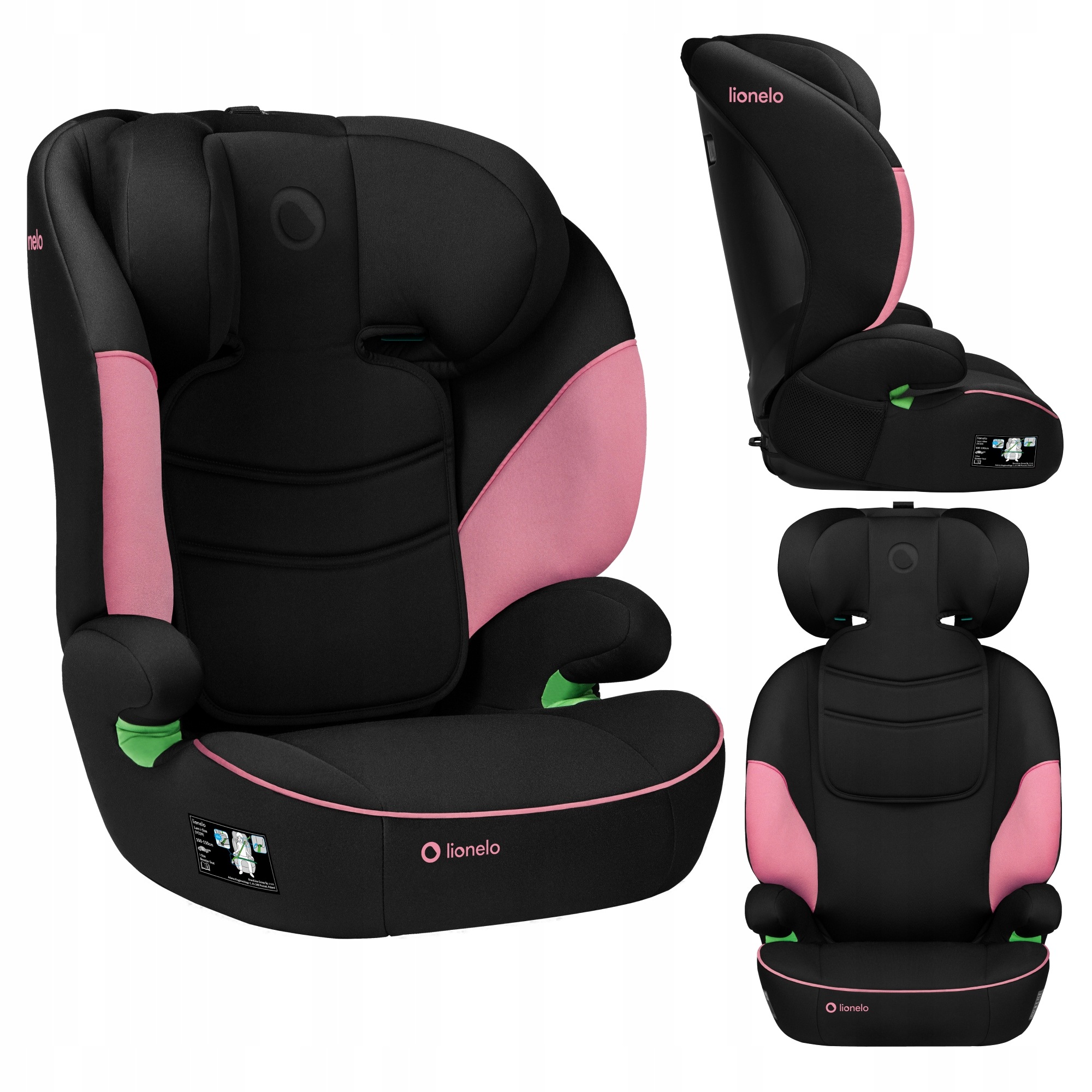 Fotelik samochodowy Lionelo Lars i-Size Pink Baby
