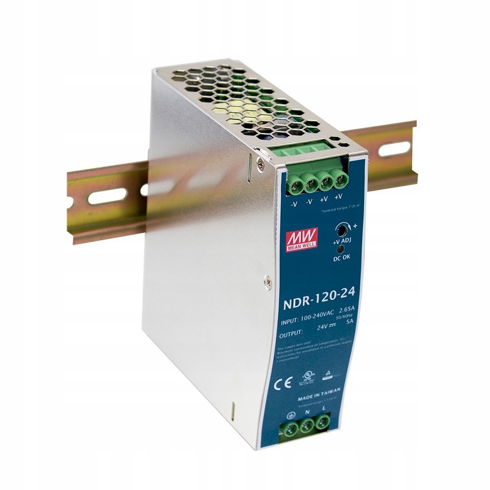 Napájecí zdroj Mean Well NDR-120-24 Din lišta 24V 5A 120W