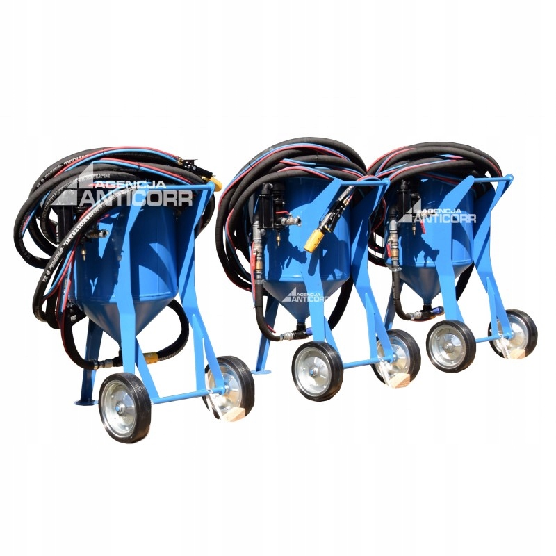 Пескоструйная машина 200л на колесах, декомпрессия+PTC (комплект)