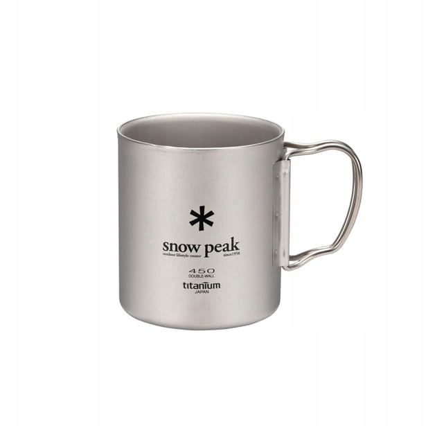 Titanový hrnek s rukojetí Snow Peak 450 ml Double