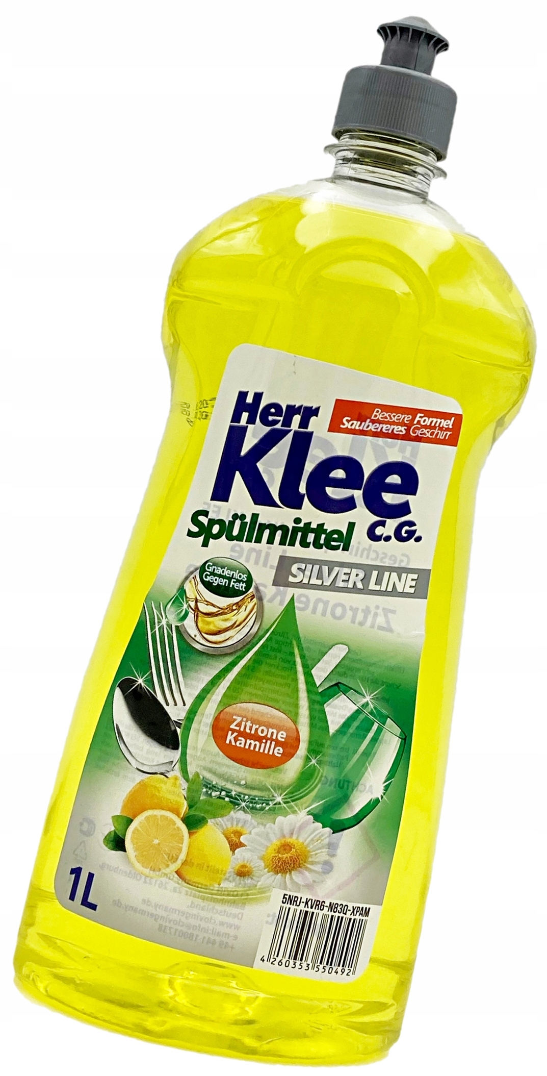 

Herr Klee Płyn mycia Naczyń Cytrynowy Żółty 1L De