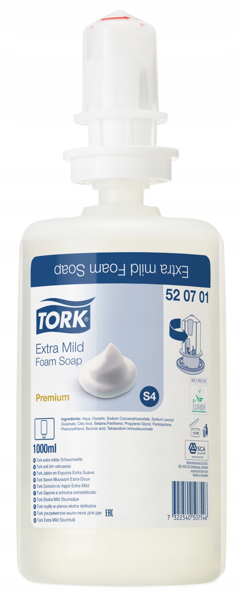 

Pianka S4 Tork 520701 Extra Delikatne 1l
