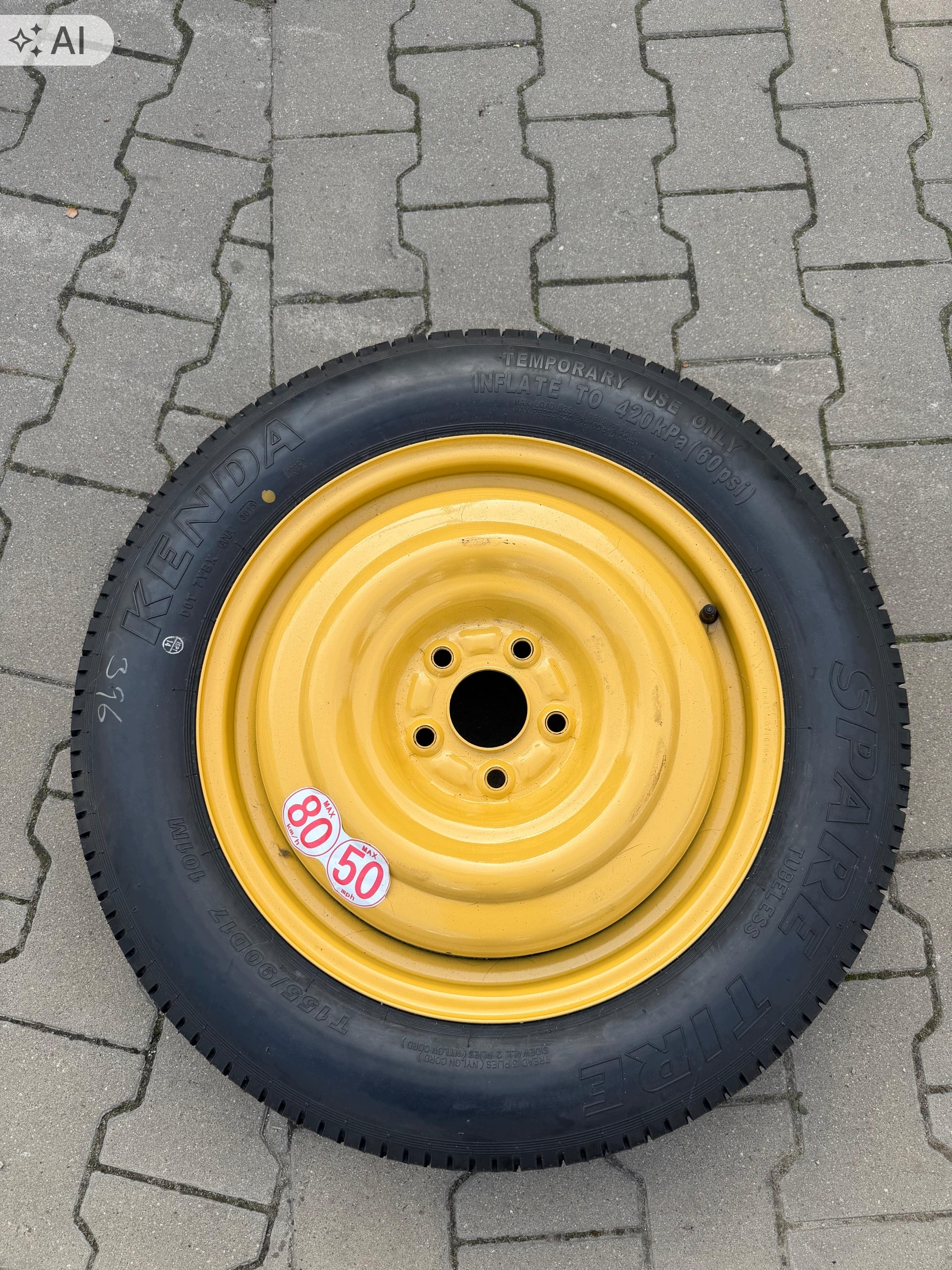 HONDA CR-V III IV 06-18 kolo DOJADOWE T155/90D17