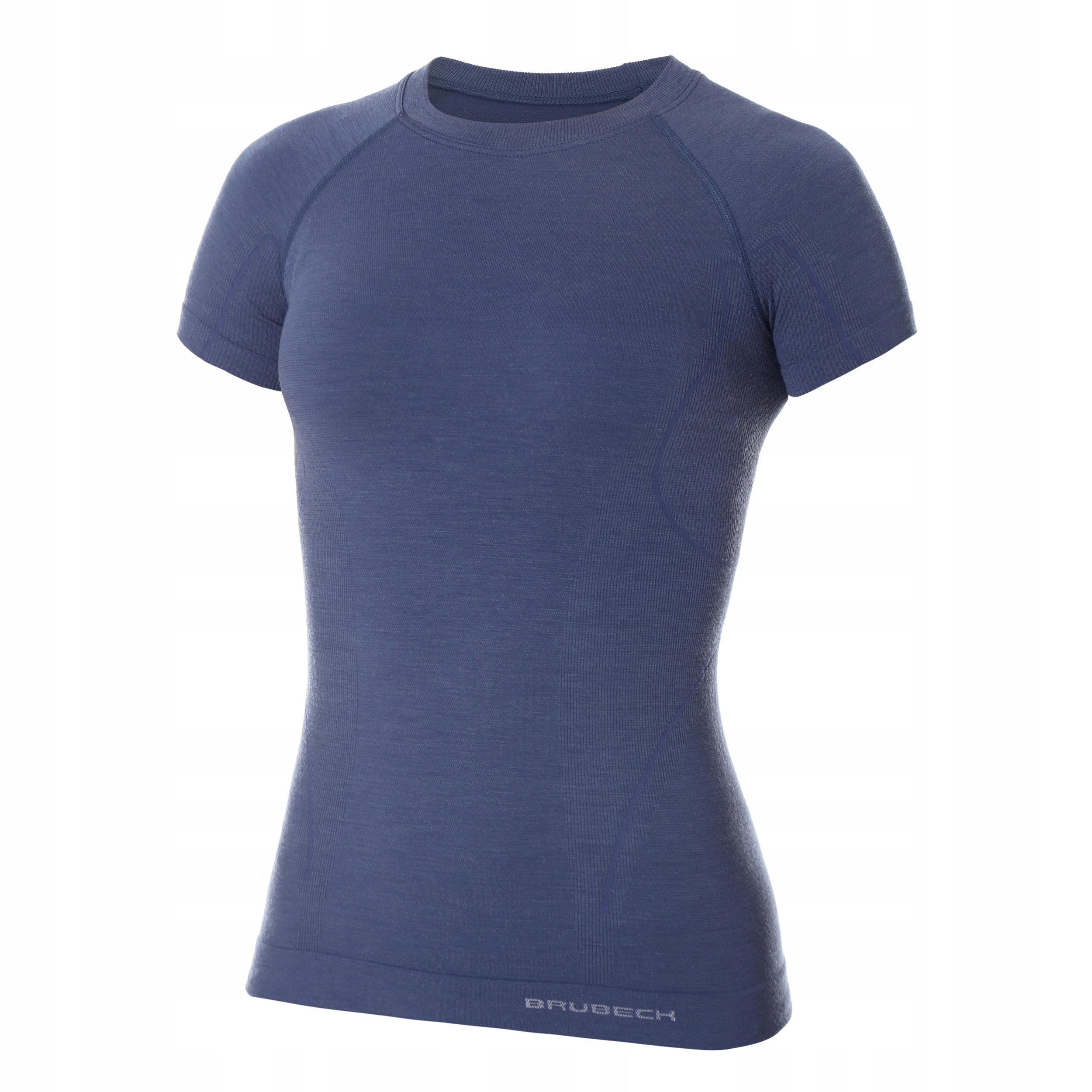 Koszulka Brubeck Active Wool damska jeansowa XL