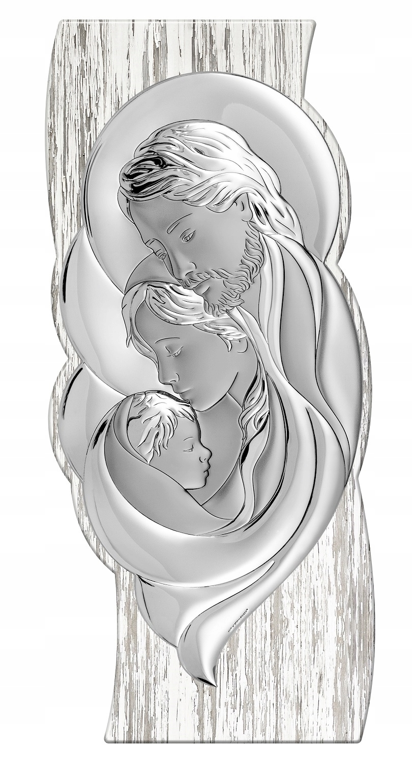 Strieborný obraz Svätá rodina Grawer Zadarmo! 6585/3S