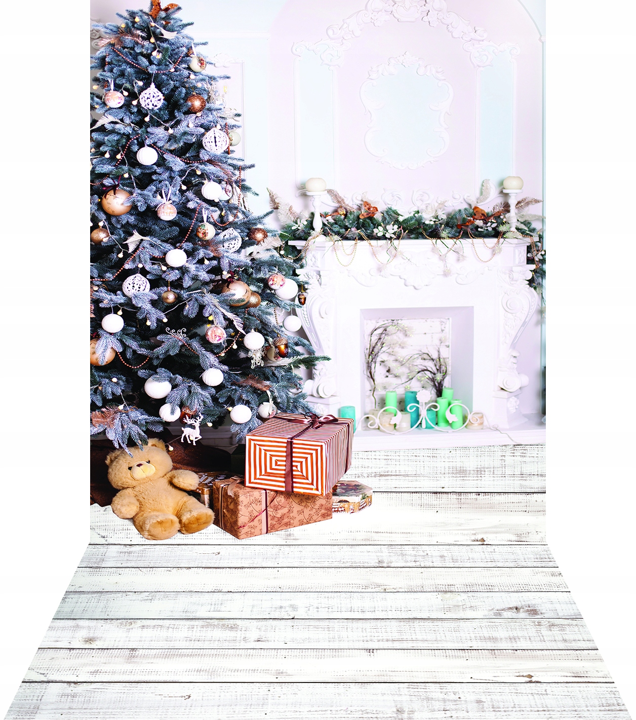 Grube tło ŚWIĄTECZNE, święta ZIMA 160x300 sw168