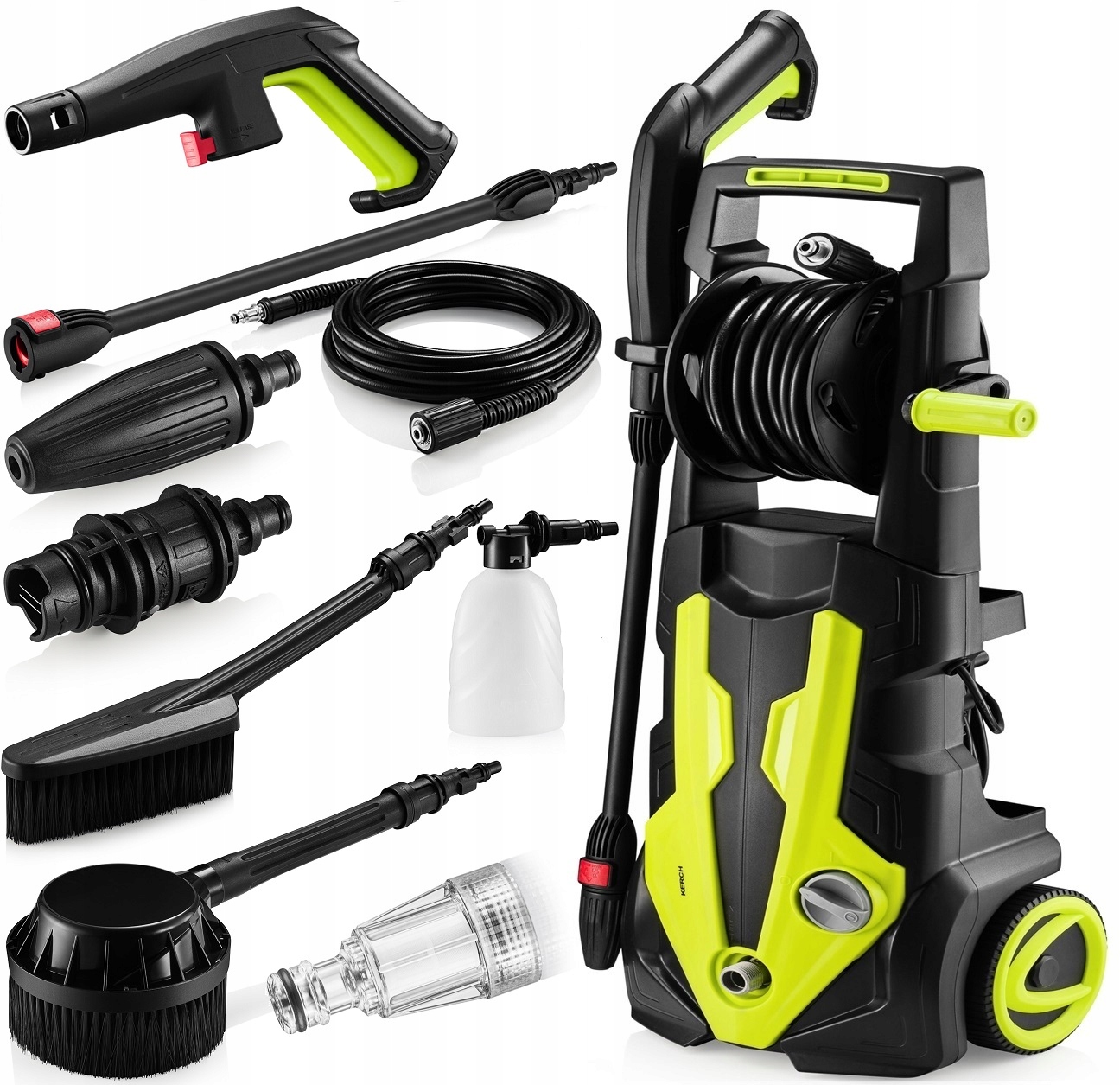 Myjka Ciśnieniowa Aluminiowa Kerch Force 2100W Akcesoria Dysza Turbo