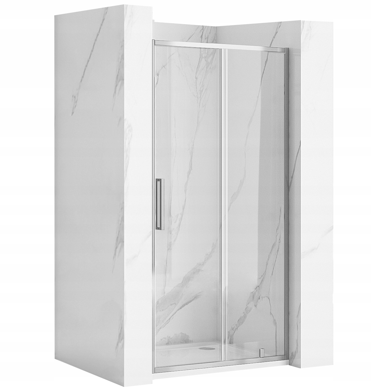 Drzwi Prysznicowe Przesuwne RAPID SLIDE 130 Chrom