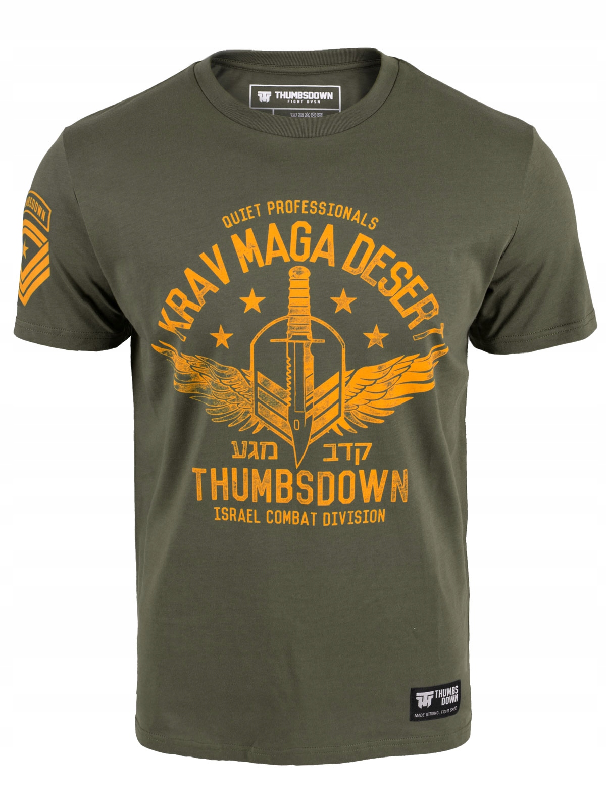 Koszulka KRAV MAGA 100% Bawełna Organiczna THUMBSDOWN - ArmyT-shirt | XL EAN (GTIN) 5905913809809