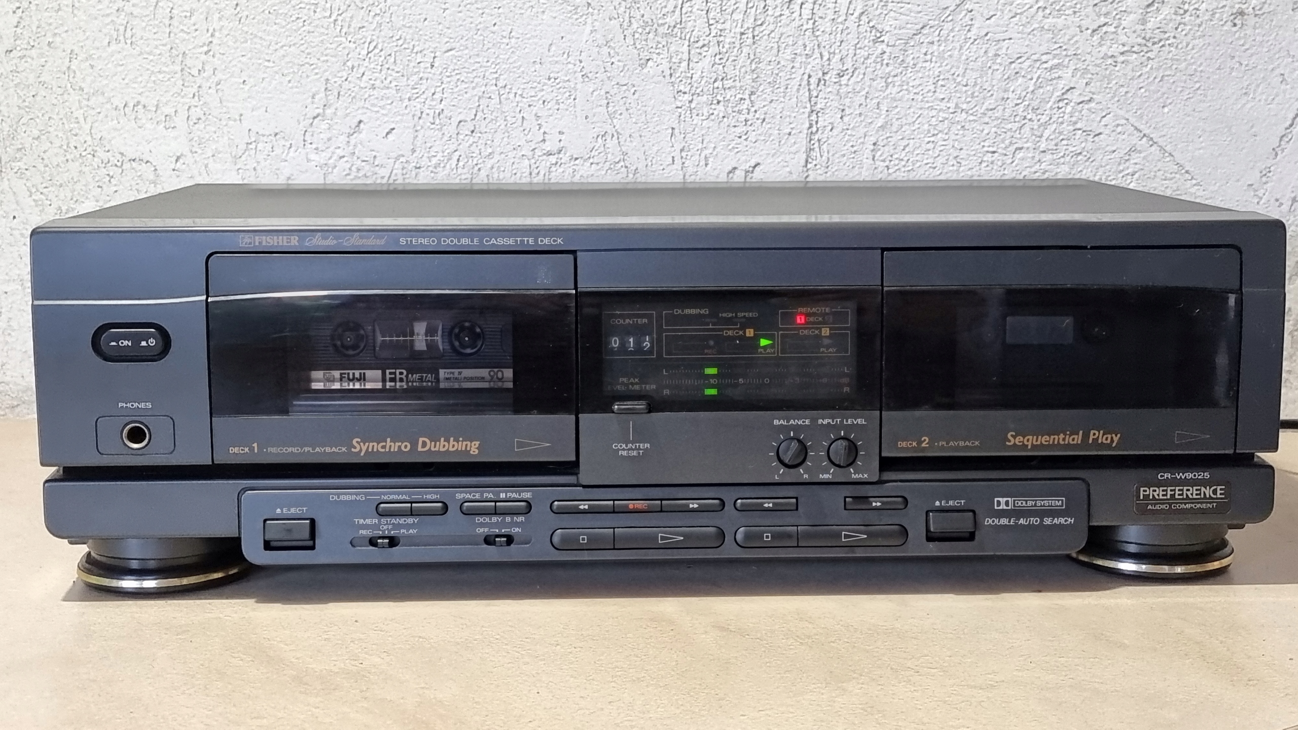 Magnetofon Fisher Studio Standard CR-W9025 deck Marka Fisher