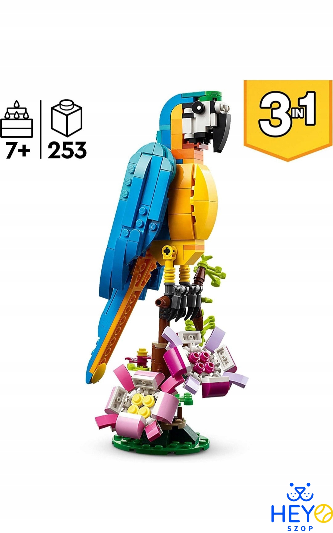 kolorowa papuga ryba żaba 31136 Lego creator 3w1 Numer produktu 31136