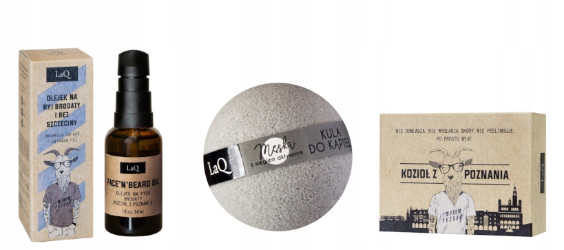 LAQ KOZIOŁ ZESTAW 3cz OLEJEK + MYDŁO + KULA 100