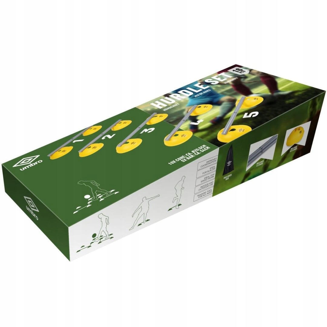 ZESTAW PACHOŁKÓW TRENINGOWYCH UMBRO 16 ELEMENTÓW Rodzaj talerz