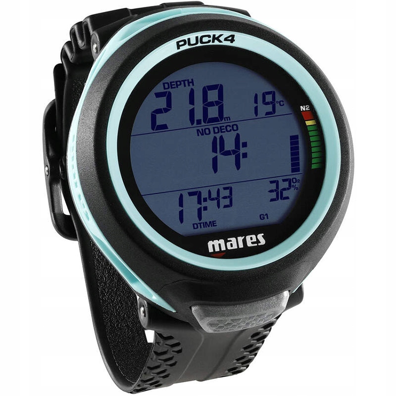 Komputer nurkowy Mares Puck 4 aqua blue