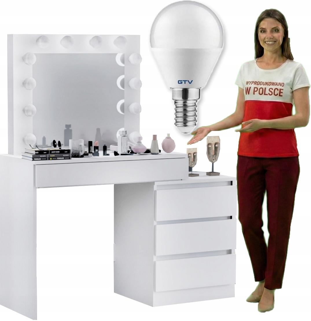 Туалетный столик зеркало с подсветкой 12X LED BETIB