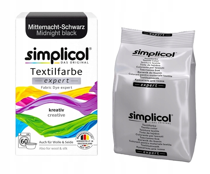 

Simplicol Barwnik do tkanin Czarny Midnight black