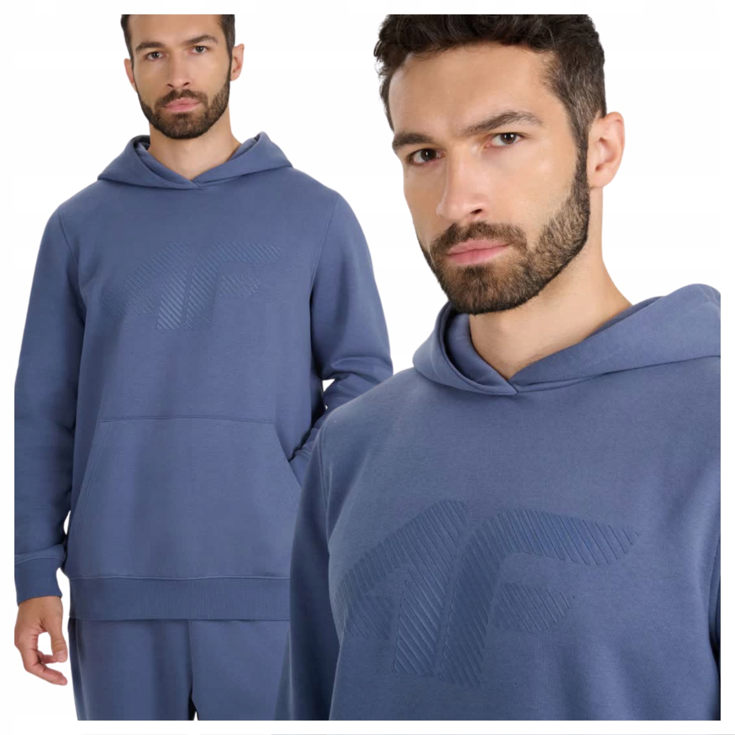 Mikina 4F Pánská Sportovní Tepláková S Kapucí Pro Každodenní Nošení, Pohodlná A Teplá