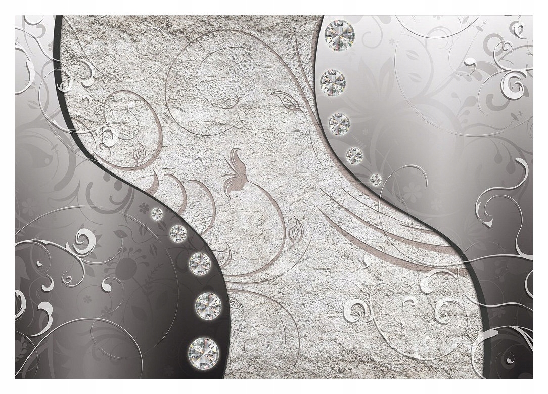 Fototapeta Diamantový kámen šedá Elegance Abstrakt 368x254 lepidlo