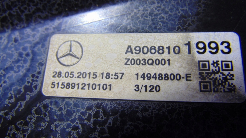 mirror 2 PIN right front LIFT MERCEDES SPRINTER 906 06-18 ROK
