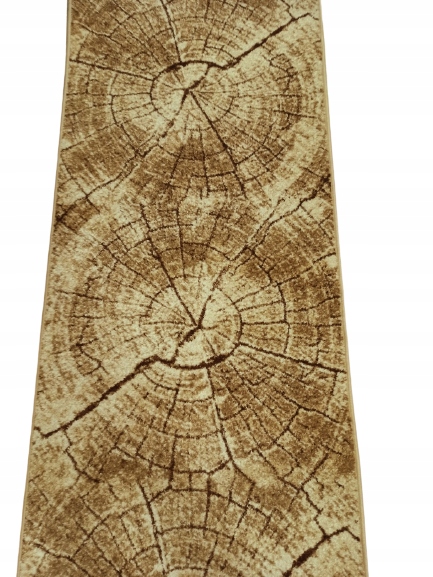 

Chodnik dywanowy Tronko Orzech 90 cm słoje drzewa