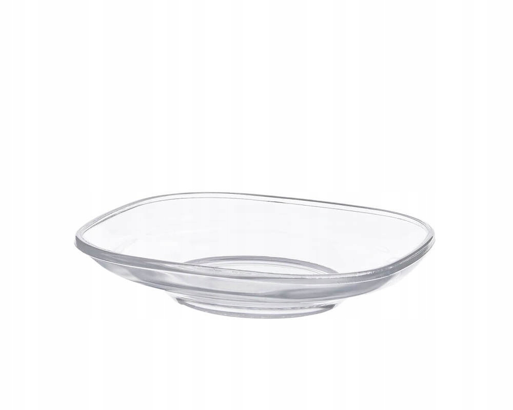 SPODEK SZKLANY KWADRAT 12,5CM CLASSIC GŁADKI JASŁO