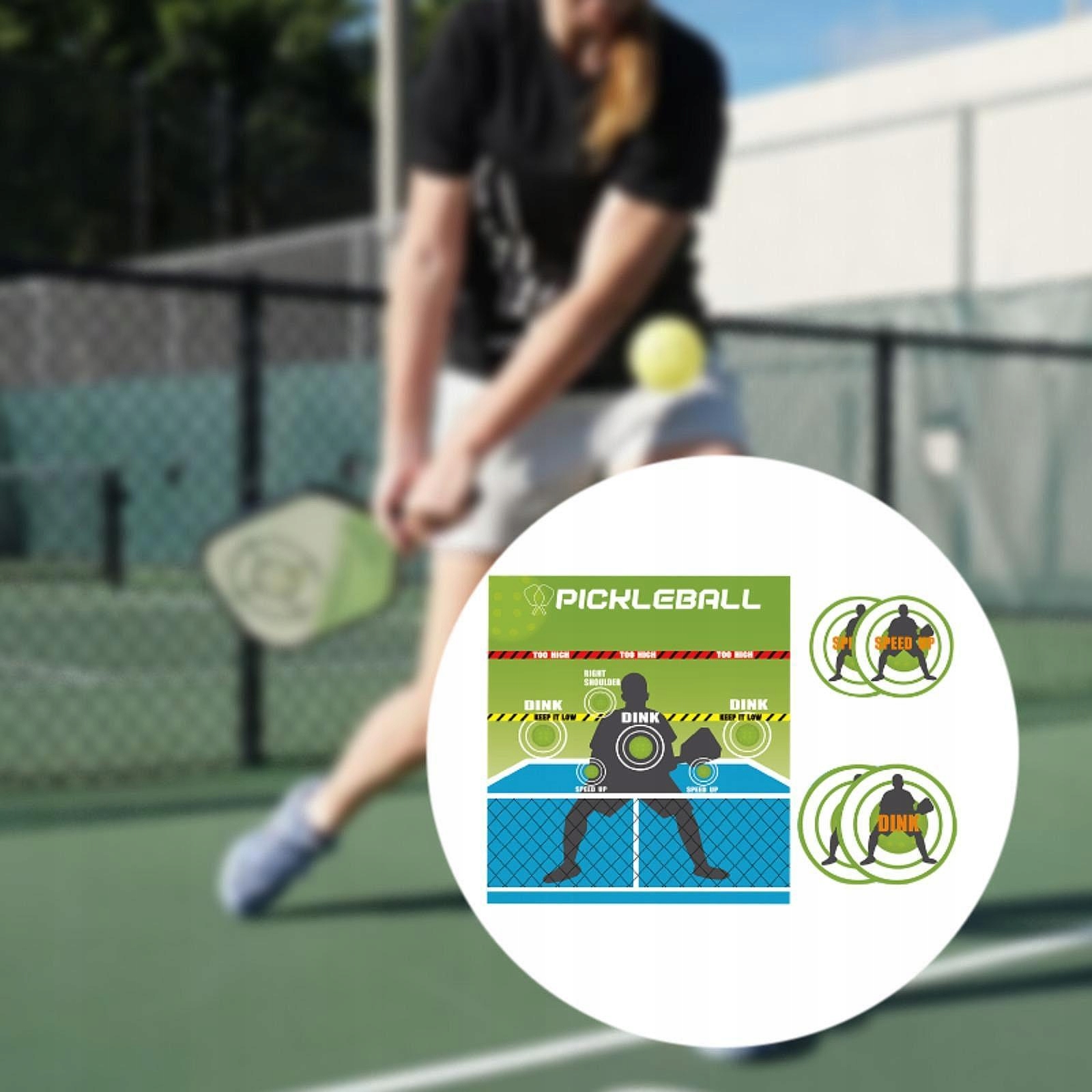Pickleball Dink Pad Покращує Навички Pickleball Для Чоловіків, Жінок. Офіційний Dink