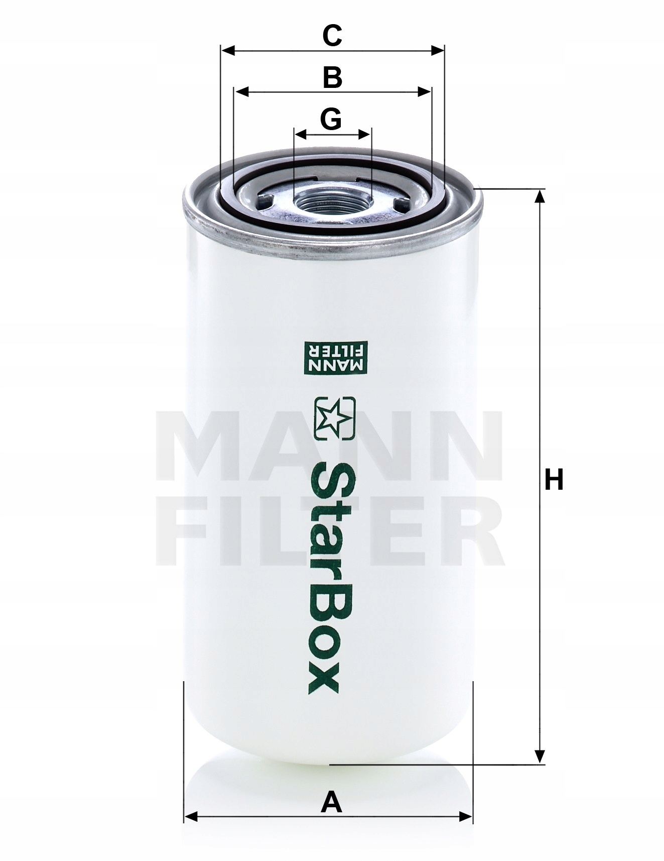 Filtr oleju MANN-FILTER LB 950/20 Marka Mann-Filter