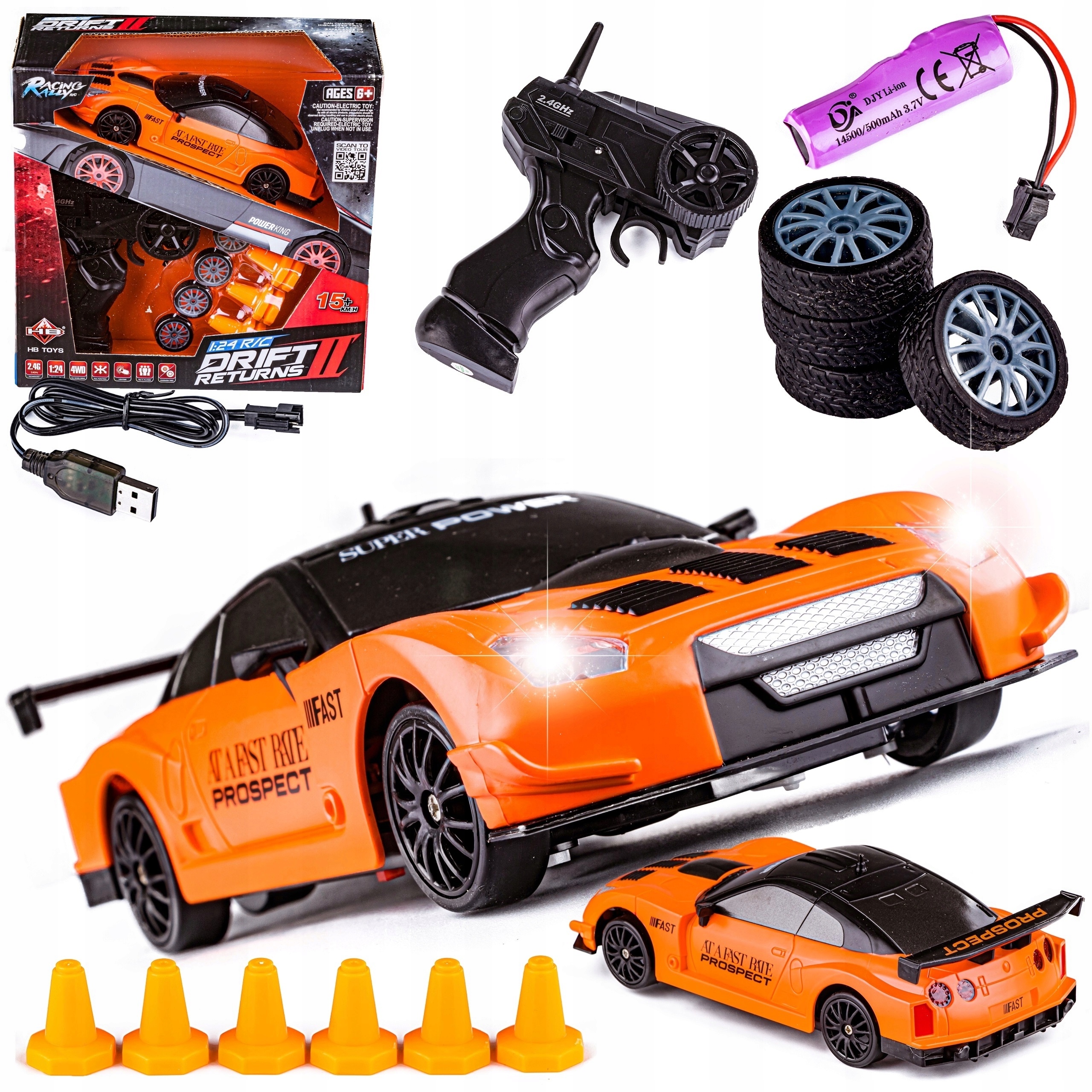 

Samochód Do Driftu, Auto Rc Drift 1:24 2,4 GHz 4WD