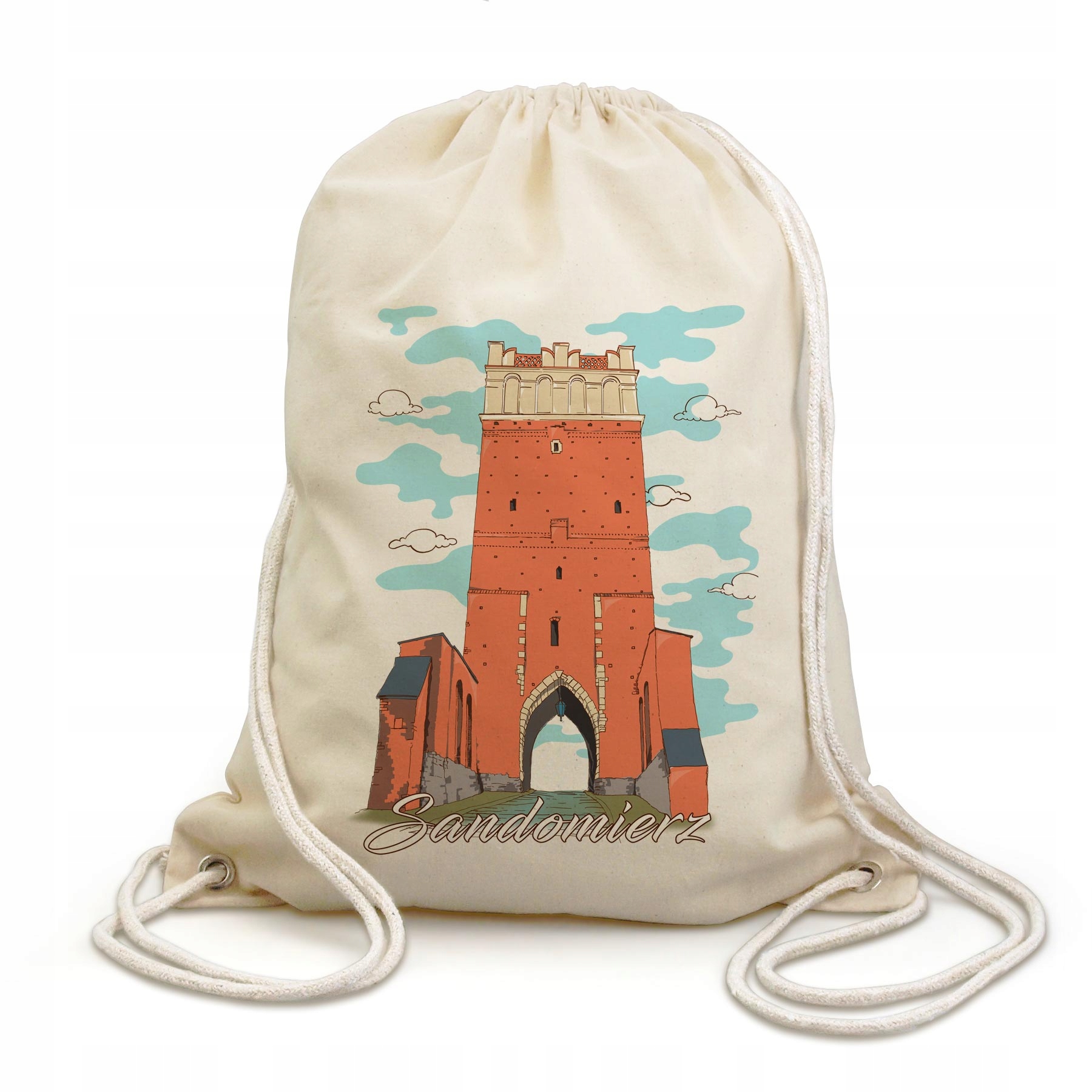 

Plecak Worek Sandomierz Brama Opatowska, natural