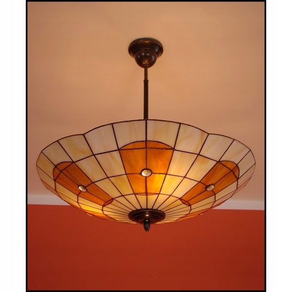 Stropné Svietidlo lampa luster vitráž Parasol 52 cm
