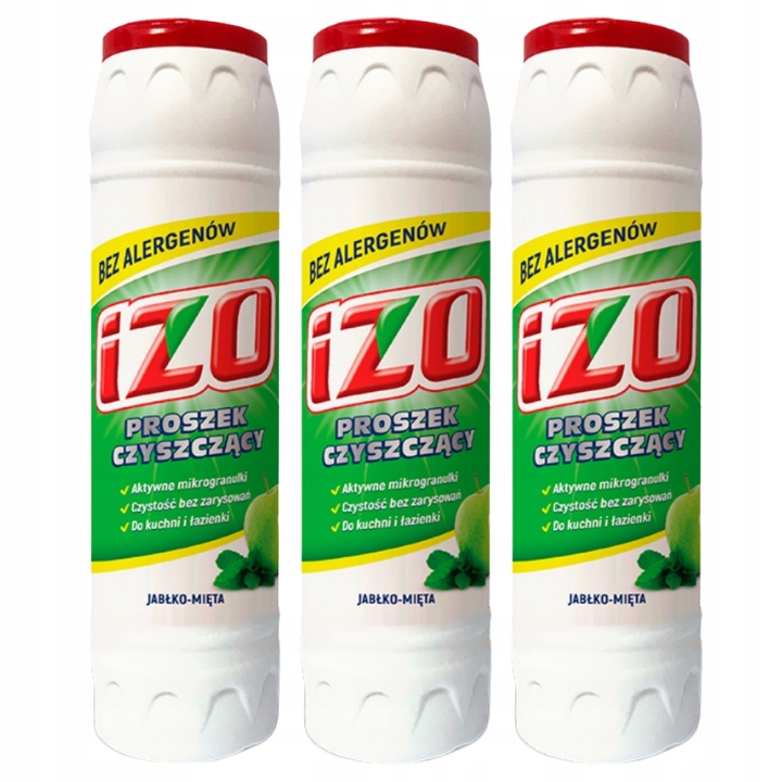 

Izo proszek do czyszczenia Jabłko mięta 3x500g
