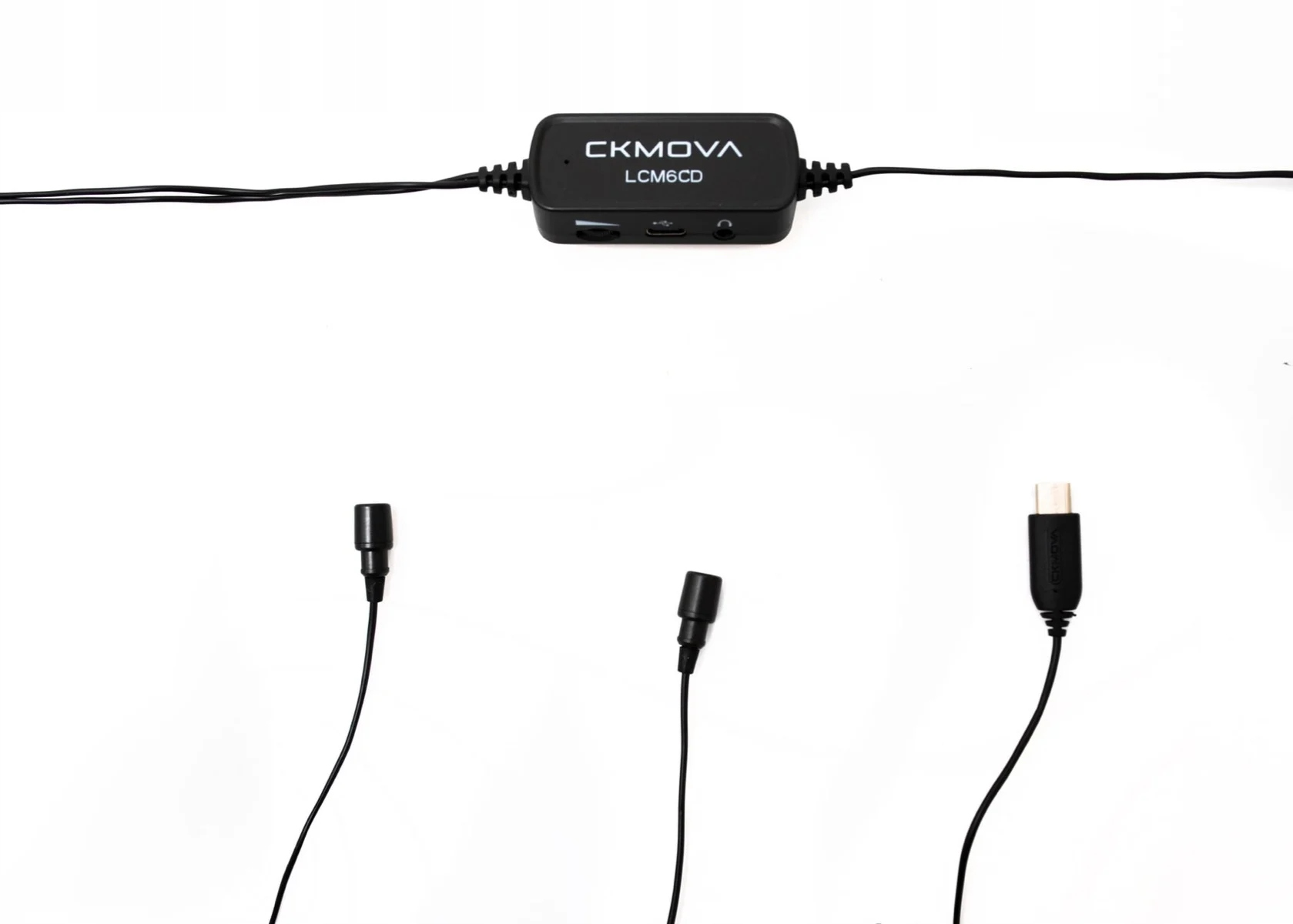 Podwójny mikrofon krawatowy USB C do smartphone Charakterystyka kierunkowa dookólna (kołowa)