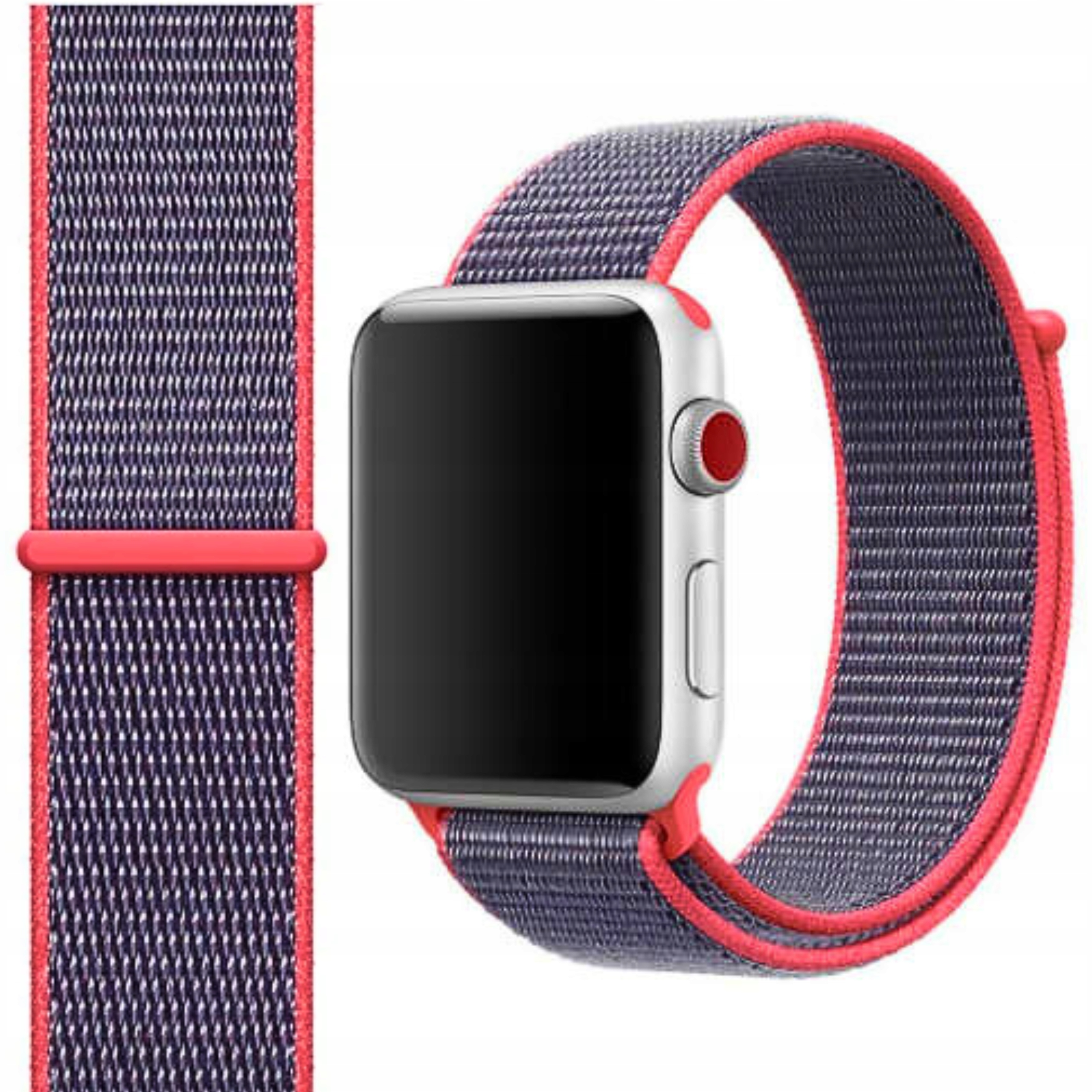 Apple Watch 42 44 45 49 mm Originální Řemínek Sport Loop Electrc Pink