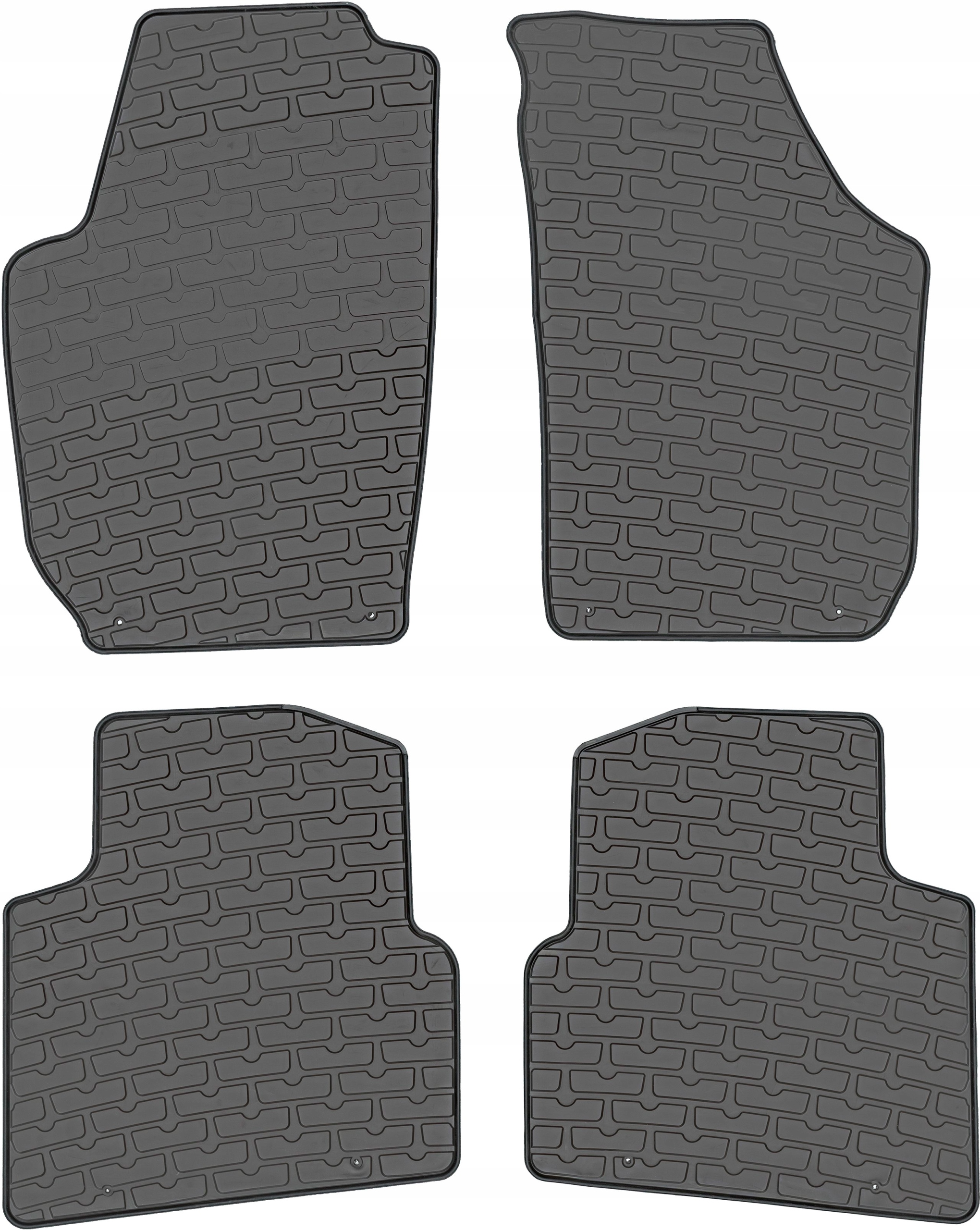 Skoda Roomster 2006-2015 Dywaniki CZARNE