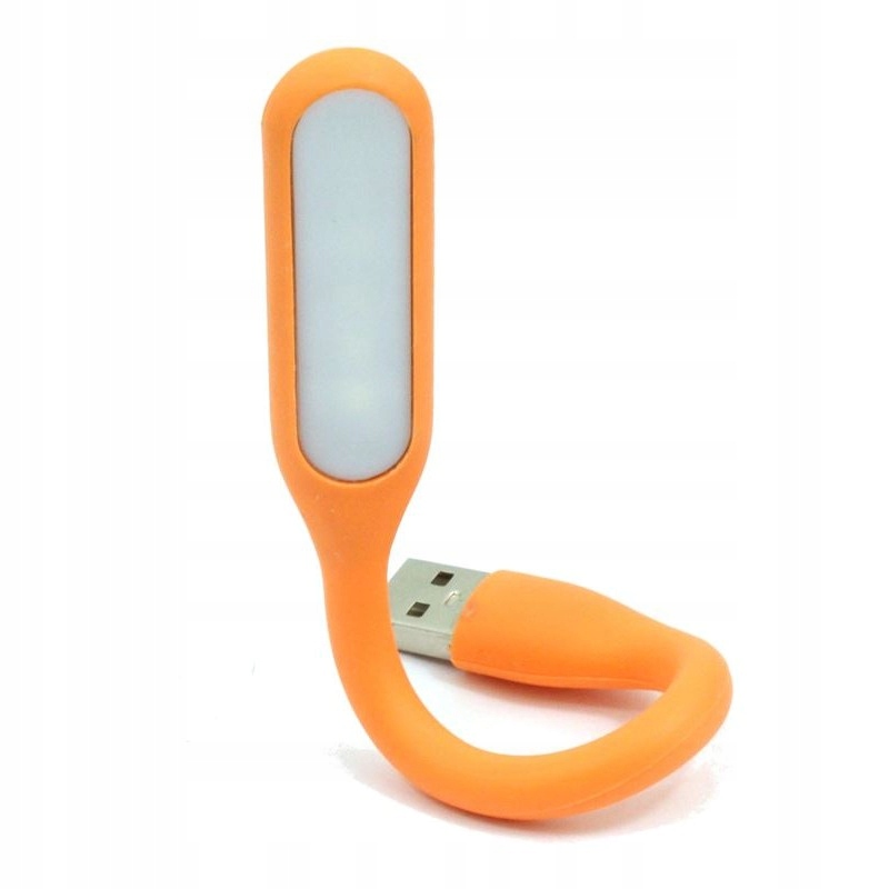 Lampka LED USB mała do Laptopa Silikonowa pomara