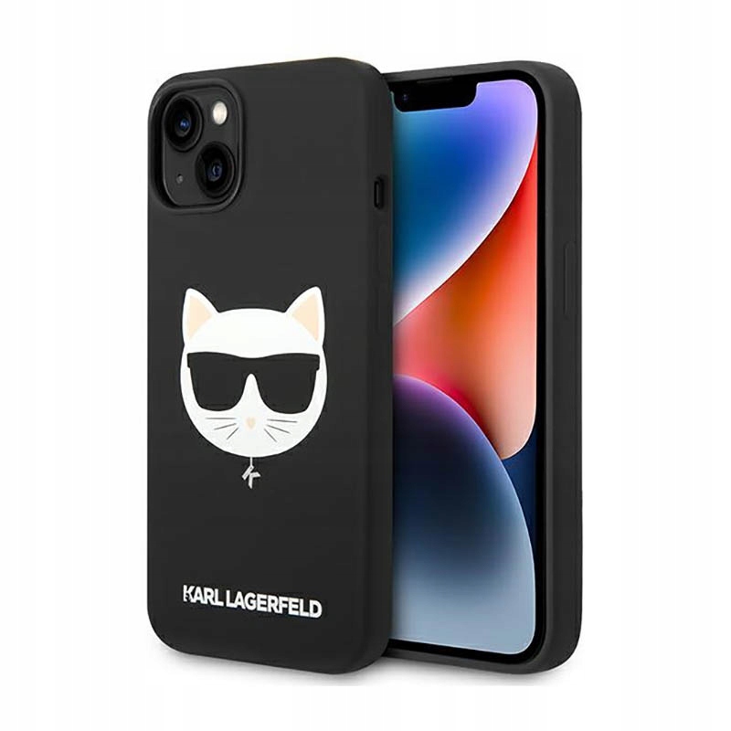 Karl Lagerfeld Choupette Head MagSafe Silicone Pouzdro pro iPhone 14 Plus (černé)