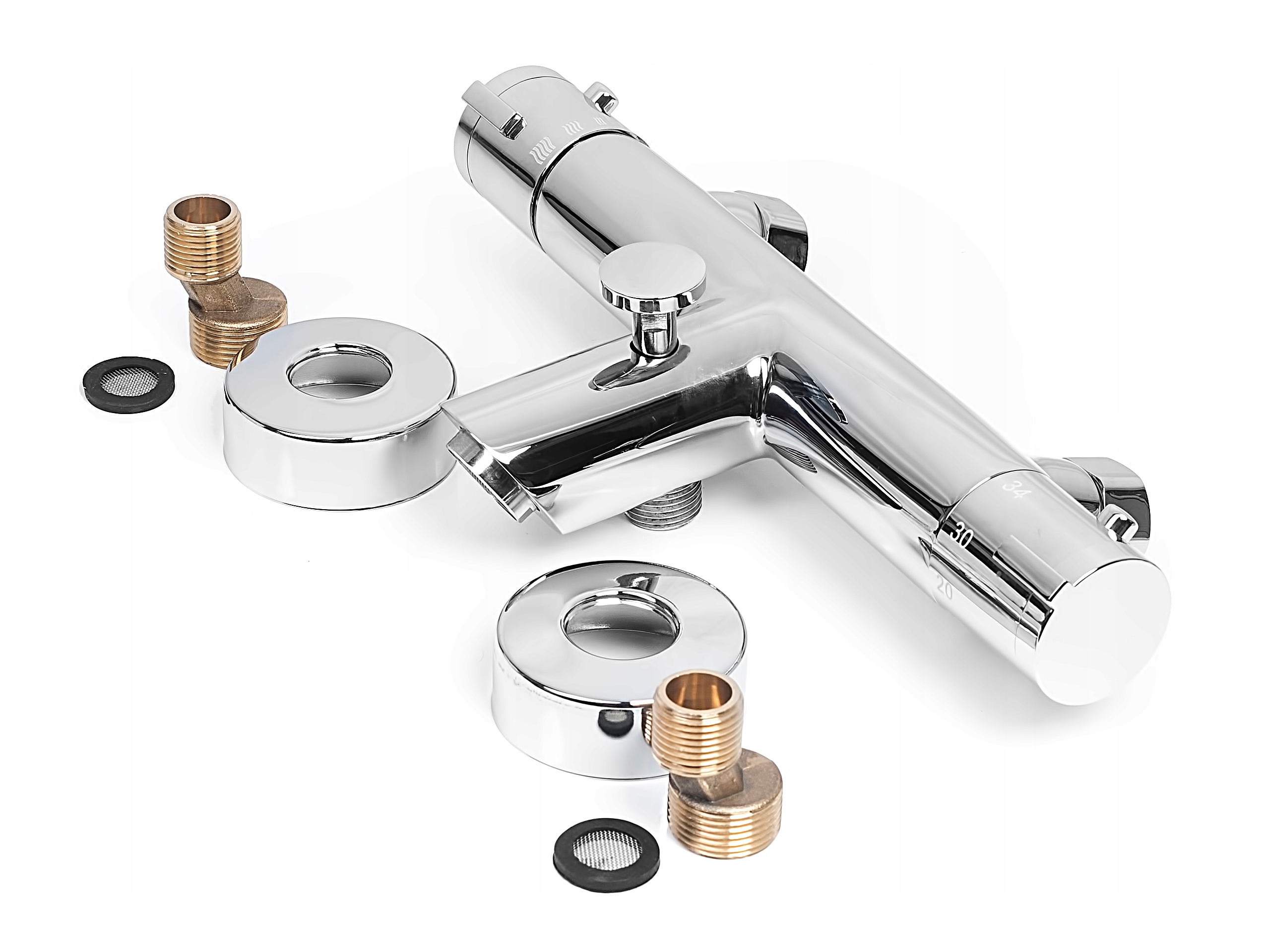 Termostatická Sprchová Batéria Do Vane S 2-FUNKČNÝM Výtokom