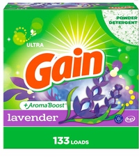 Gain Lavender 3,49 kg 133 praní Univerzální prášek na praní tkanin