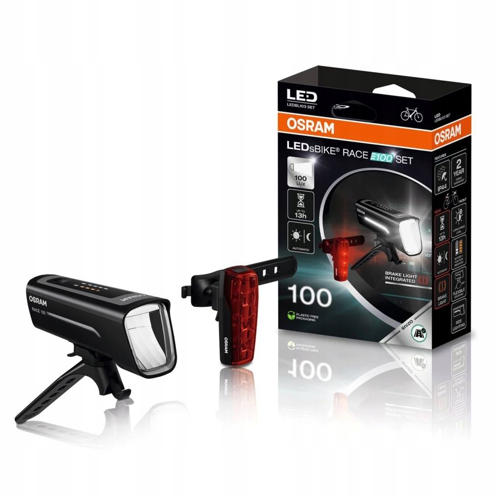 Osram LEDsBike Race 100 LED oświetlenie rowerowe zestaw