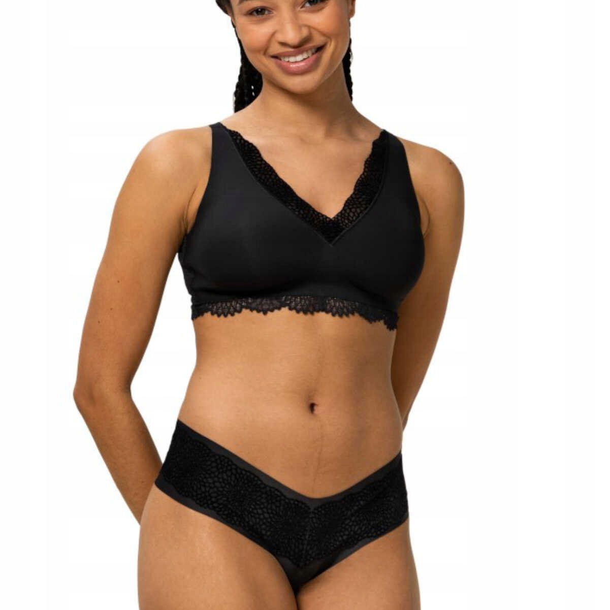 Měkká podprsenka bez kostic Velveteen Sensation Triumph Černá 70F