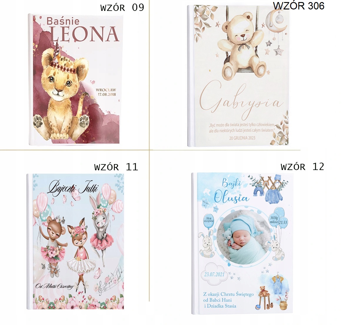KSIEGA Baśni Prezent Chrzest Roczek DLA DZIECKA Liczba stron 224