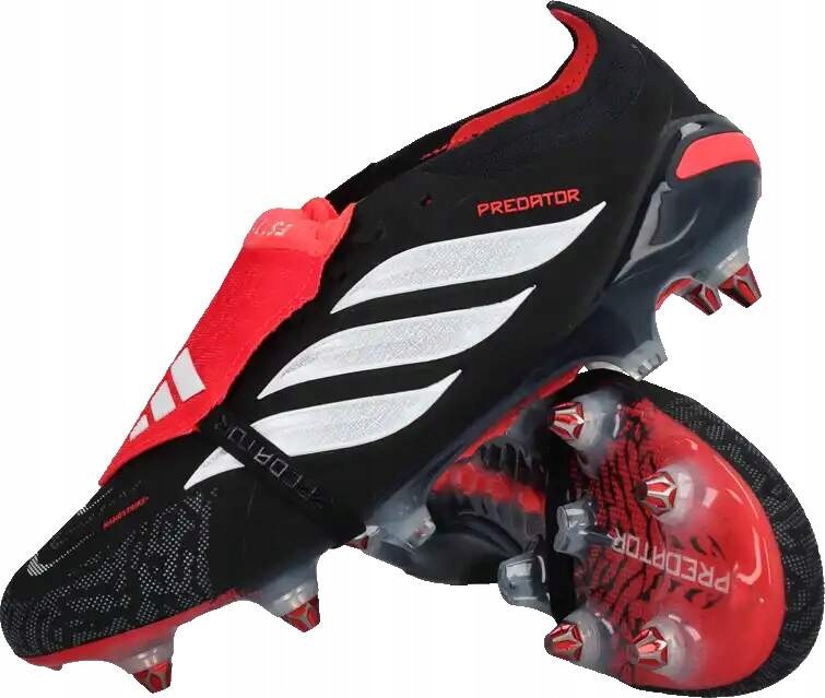 Męskie buty piłkarskie z korkami Adidas Predator Elite Ft Sg czarne2