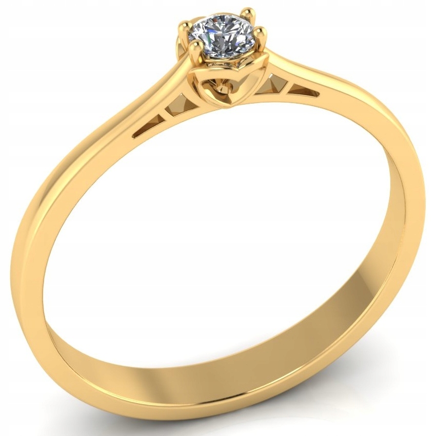 Prstýnek Srdce Zlato 585