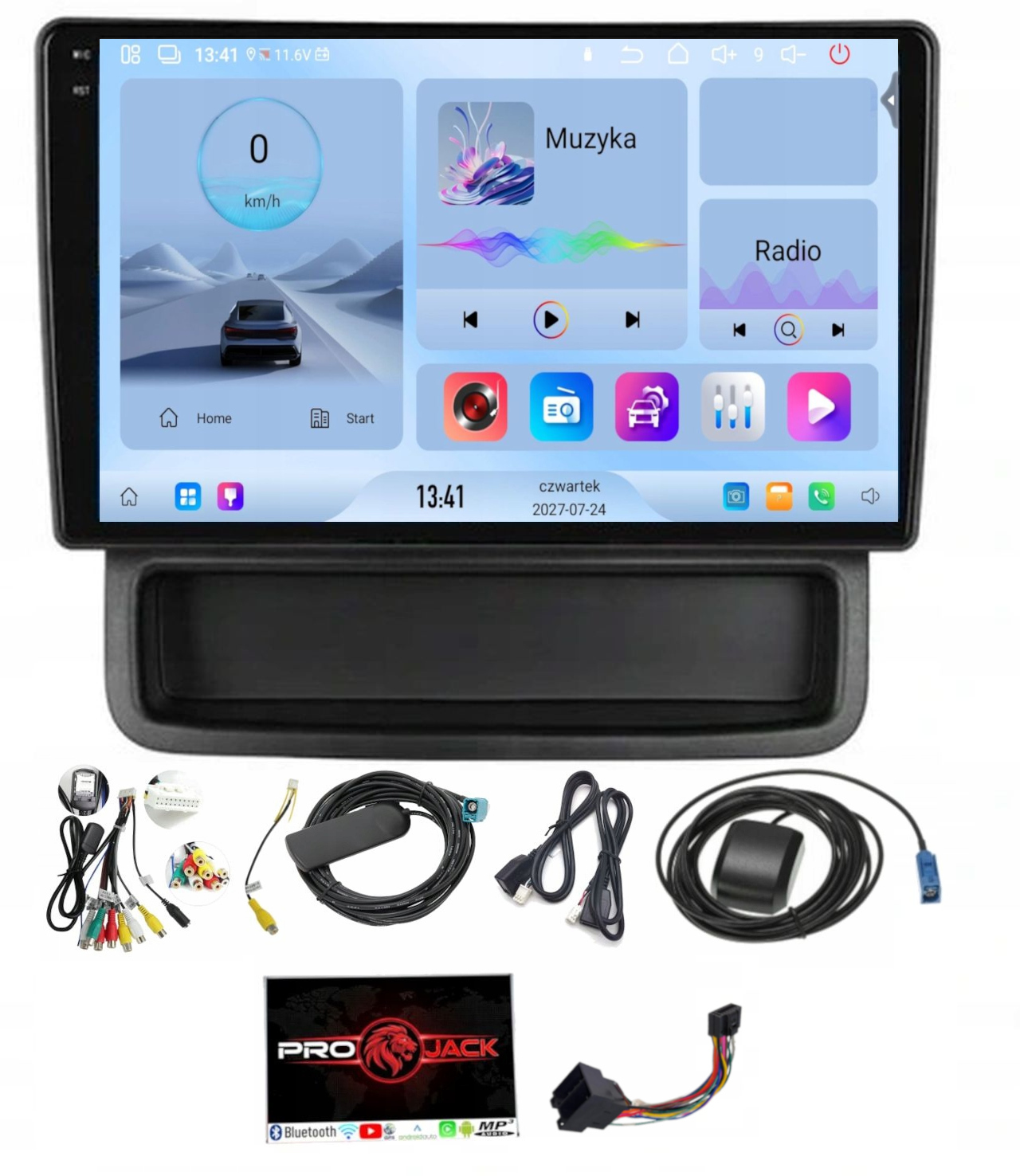 Rádio Navigácia Gps Android Auto Renault Traffic 2010-2014 4GB 64GB Sim
